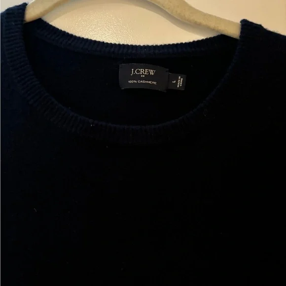 J.Crew Men’s Navy 100% Cashmere Sweater Large - Picture 2 of 5